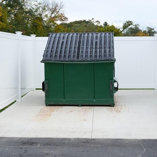 we provide customizable service plans for our commercial dumpsters, with options ranging from daily to monthly pickup